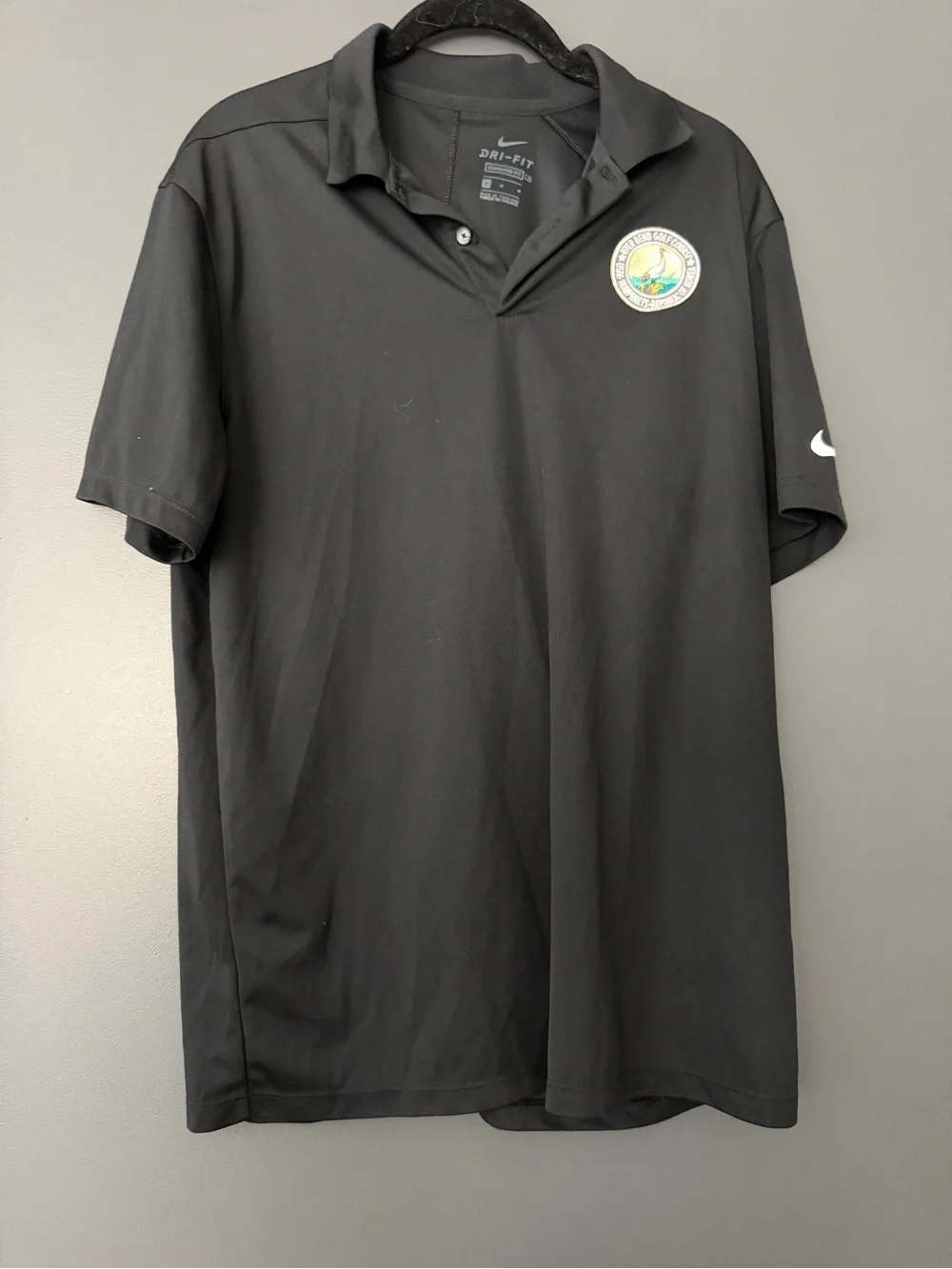 Nike Black Men's Golf Polo from Golf Course